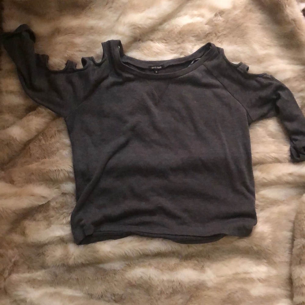 David Kahn Sweater- with cutout sleeve